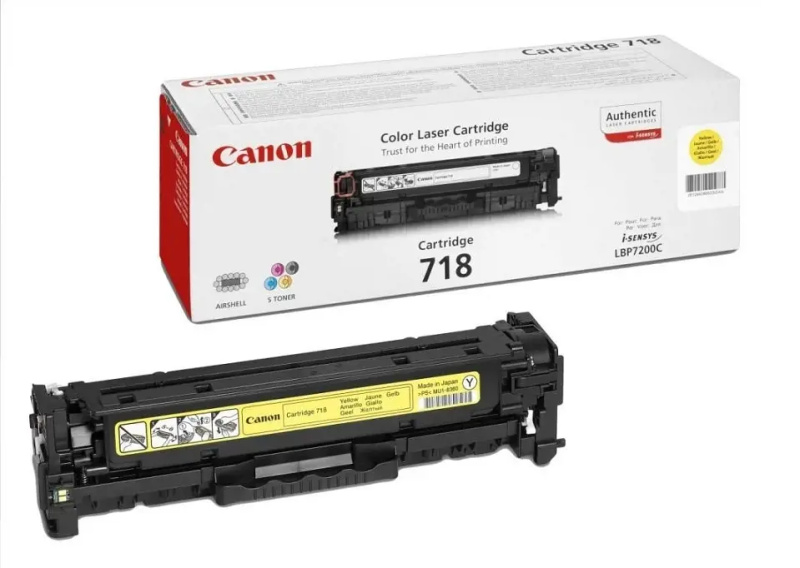 Kazeta tonerová Canon CRG-718, žlutá