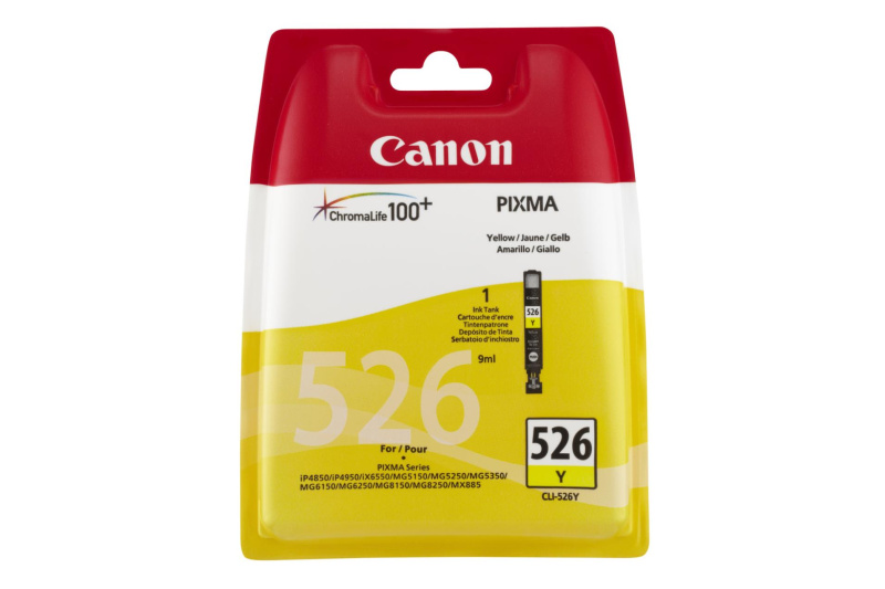 Kazeta inkoustová Canon CLI-526Y, žlutá