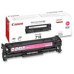 Canon - toner CRG-718, magenta (červený) pro laserové tiskárny