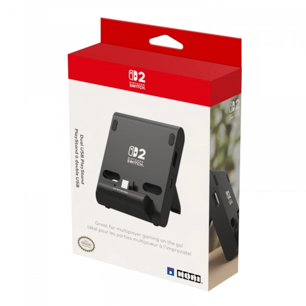 Hori Dual USB PlayStand - Nintendo Switch 2 4961818039780 Černá