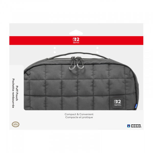 Hori Puff Pouch - Black - Nintendo Switch 2 4961818039957 Černá