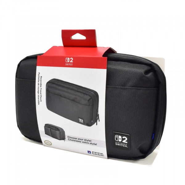Hori Reversible Travel Pouch - Black - Nintendo Switch 2 4961818040045 Černá