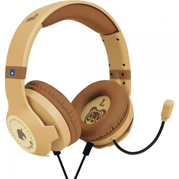 HORI Gaming Headset drátová náhlavní sluchátka Wood Brown