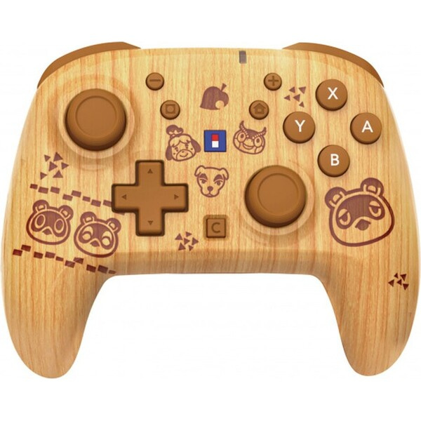 HORI HORIPAD Turbo bezdrátový herní ovladač Wood Brown