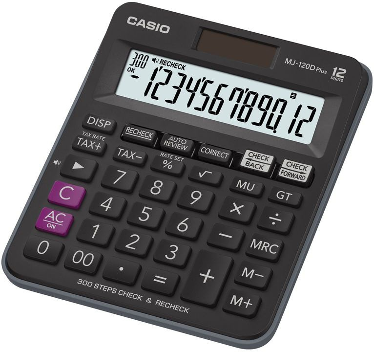 Stolní kalkulačka Casio MJ 120 D PLUS - 12místný displej