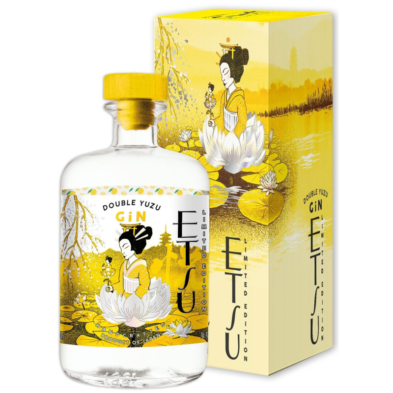 Etsu Double Yuzu Japanese Gin dárkový box 43% obj.