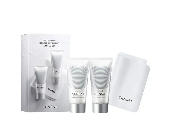 Sensai Silky Purifying Double Cleansing Set sada pro péči o pleť pro hloubkové čištění