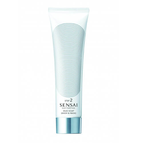 Sensai Silky Purifying Mud Soap (Wash & Mask) mýdlo a maska 2 v 1 125 ml