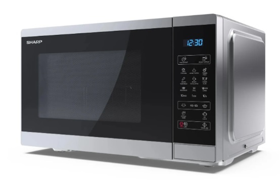 Mikrovlnná trouba s grilem Sharp YC-MG252AE-S / 1000 W / 25 l / černá/stříbrná Varianta: ivi11