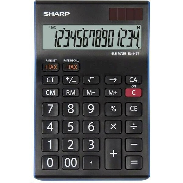 Stolní kalkulačka Sharp EL-145T, černá