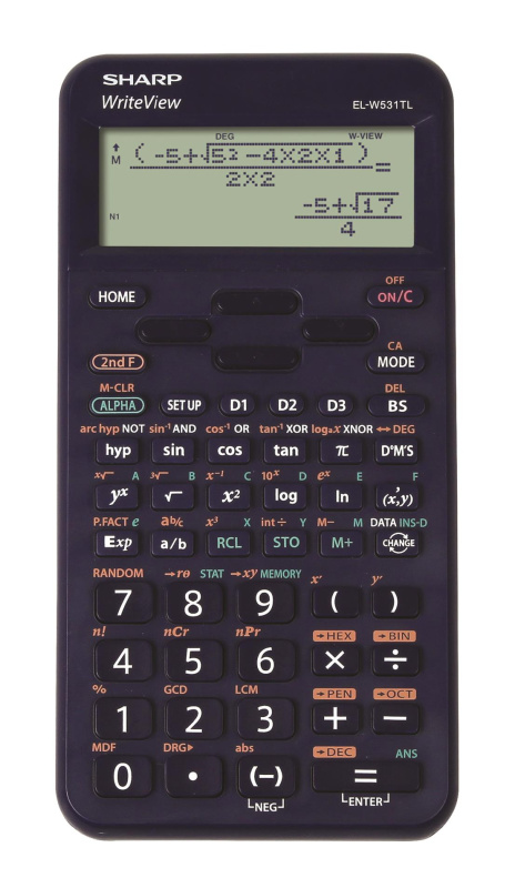 Vědecká kalkulačka Sharp EL-W531TL - 16 míst, modrá