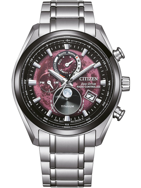 Citizen BY1018-80X Eco-Drive moon phase Titanium Radio Controlled 43mm