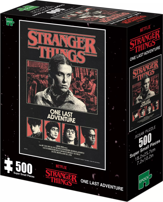 Miniaturní puzzle Epoch 500 extra malých dílků Stranger Things: Poslední dobrodružství