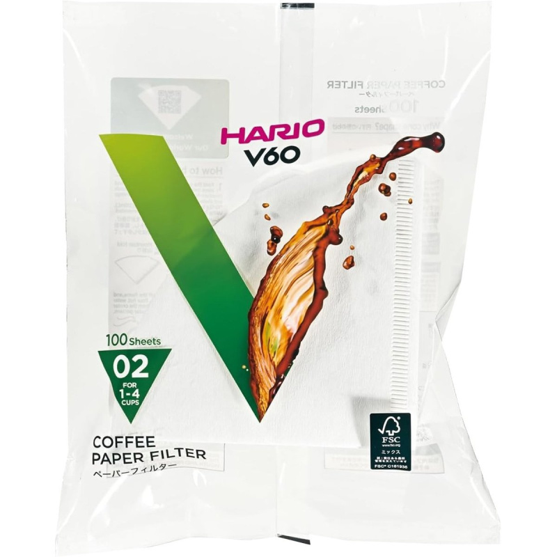 Hario Papírové filtry V60-02 bělené