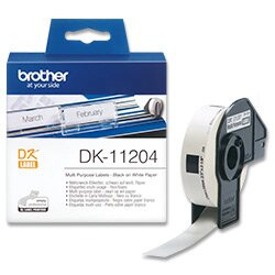 Brother DK-11204 - originální papírové štítky - univerzální, 17 x 54 mm, 400 ks