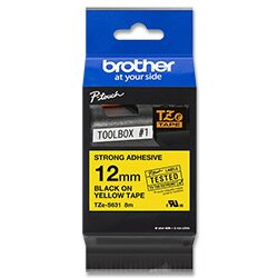Brother TZE-S631 - náhradní páska - extra silná, 12 mm x 8 m, černo-žlutá