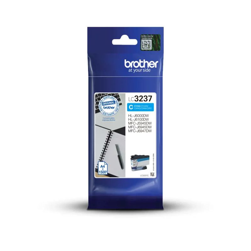 Brother LC3237C tyrkysová