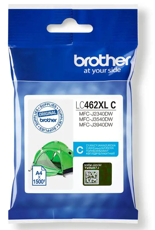 Inkoust Brother LC-462XLC - azurový