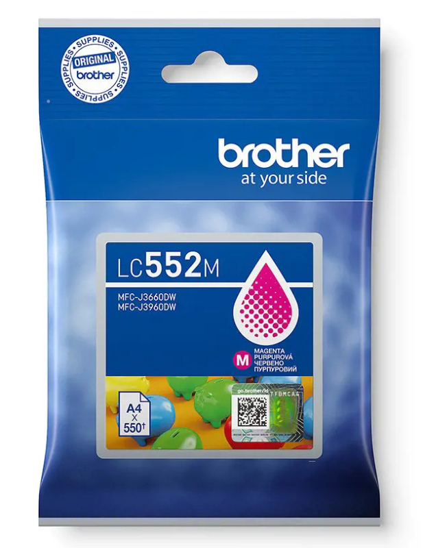 Brother LC-552M - inkoust purpurový