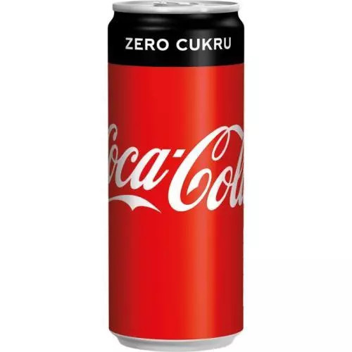 Coca-Cola Zero - kolový nápoj - plech 0,33 l