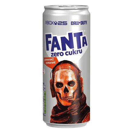 Fanta Zero cukru pomeranč plech
