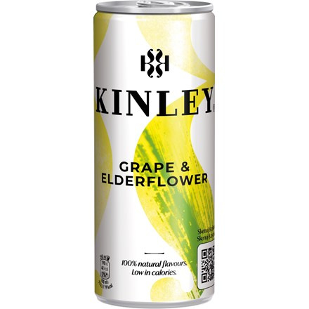 Tonic Kinley Grape & Elderfrower - plech, 24x 0,25l