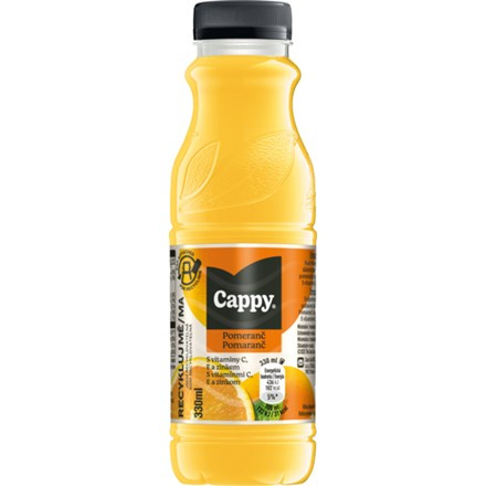 Cappy - ovocný nektar - Pomeranč nektar, 0,33 l, 12 ks