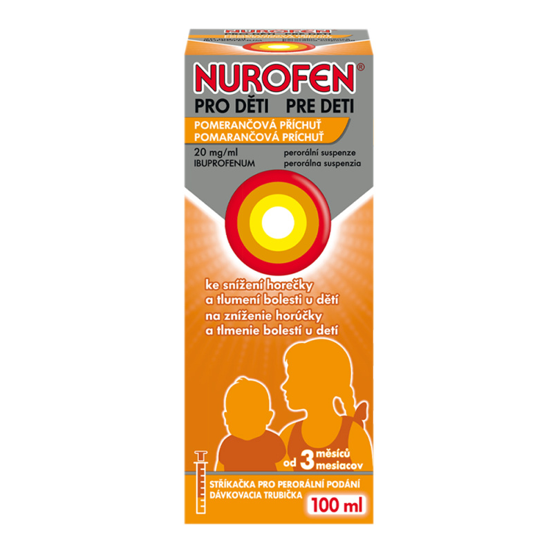 NUROFEN PRO DĚTI 20MG/ML Perorální suspenze 100ML