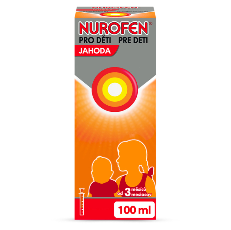 NUROFEN PRO DĚTI JAHODA 20MG/ML Perorální suspenze 100 ML