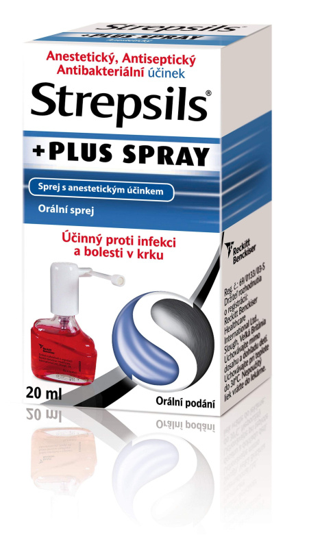 STREPSILS PLUS SPRAY Orální sprej, roztok 1X20ML