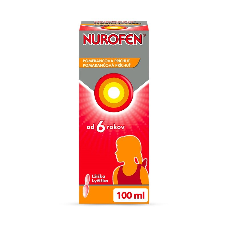 NUROFEN PRO DĚTI POMERANČ 40MG/ML Perorální suspenze 100ML