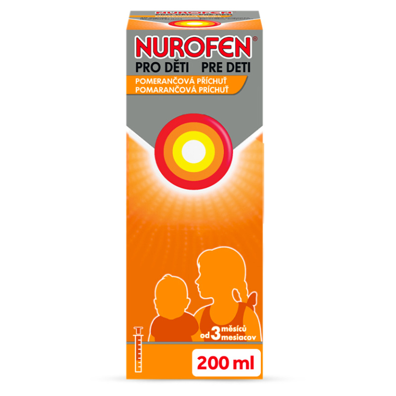 NUROFEN PRO DĚTI 20MG/ML Perorální suspenze 200ML