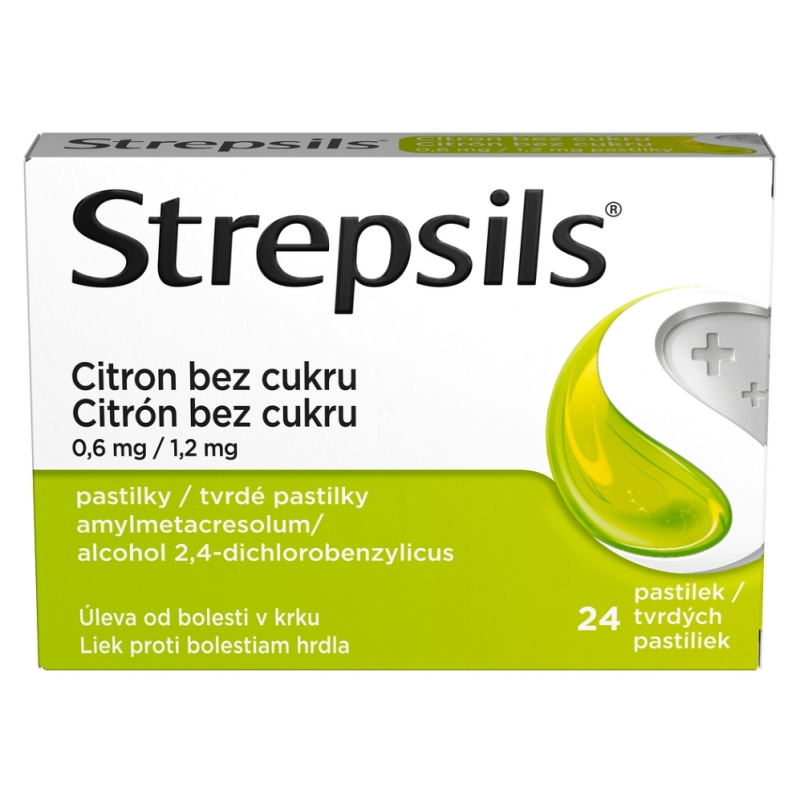 STREPSILS CITRON BEZ CUKRU 0,6MG/1,2MG pastilka 24