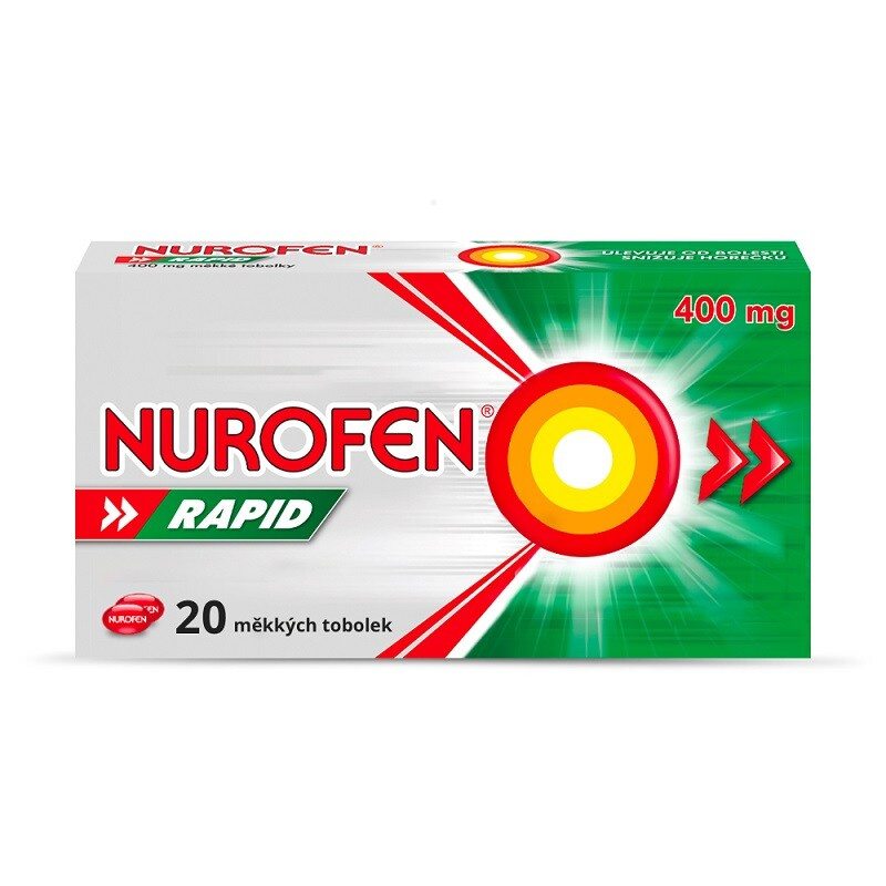 NUROFEN Rapid 400 mg 20 měkkých tobolek