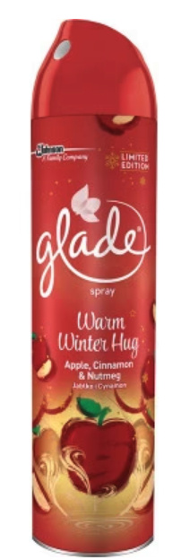 Glade Apple Cosy Cider s vůní horkého jablečného cideru a voňavé skořice osvěžovač vzduchu sprej 300 ml