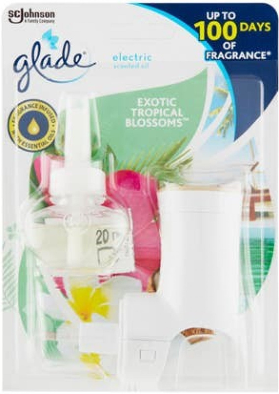 GLADE Exotic Tropical Blossoms elektrický osvěžovač vzduchu 20 ml