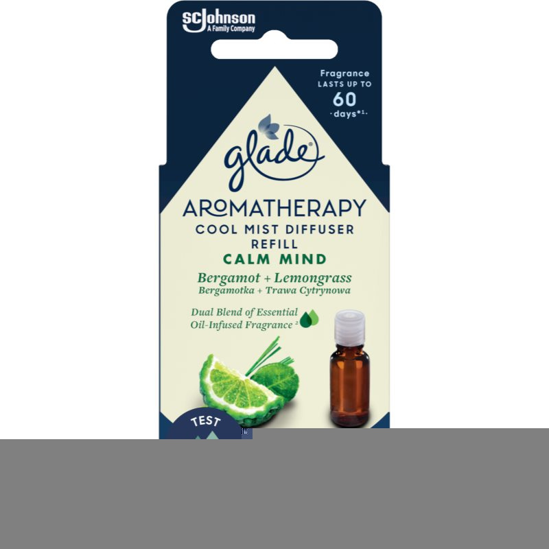 GLADE Aromatherapy Calm Mind náplň do aroma difuzérů Bergamot + Lemongrass 17.4 ml