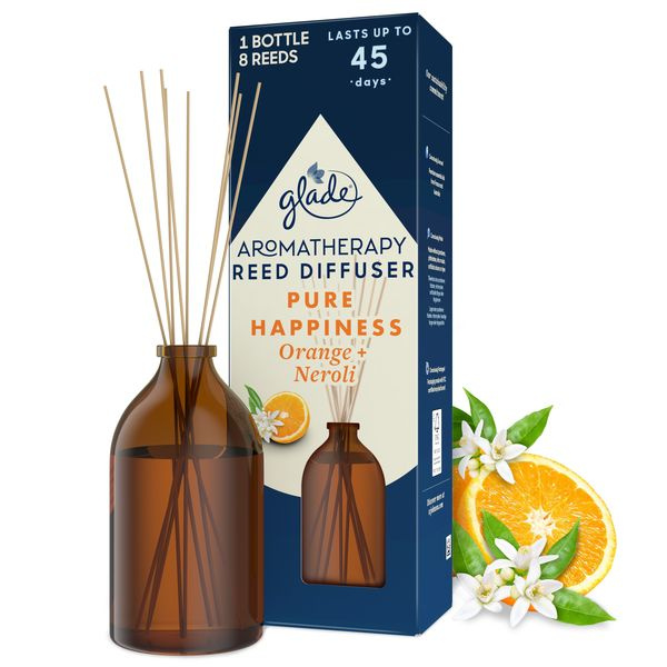 Glade Aromatherapy Reed Diffuser Pure Happiness aroma difuzér vonné tyčinky 80 ml