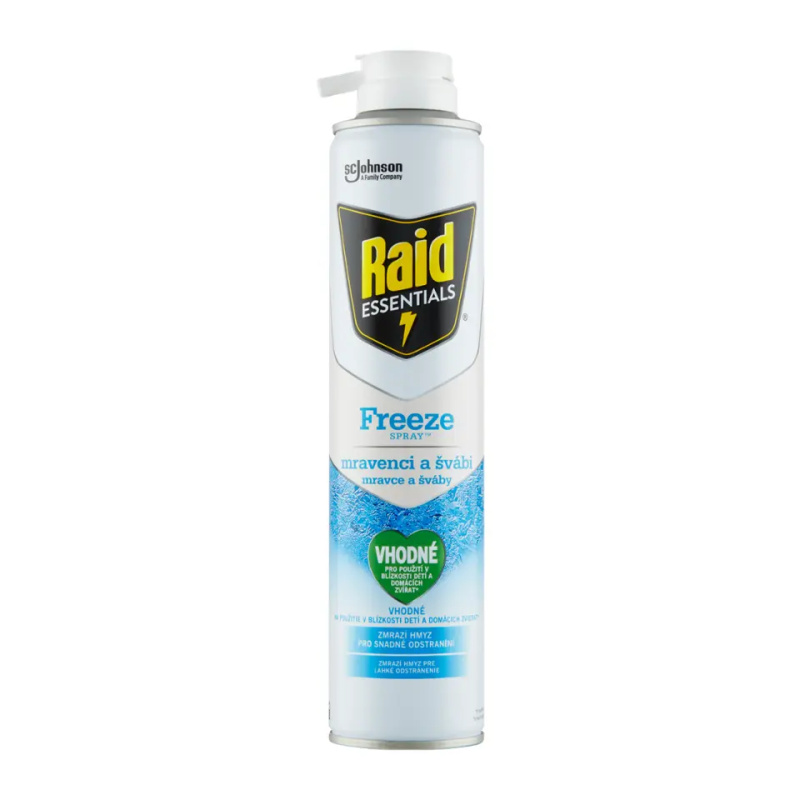 Raid Essentials Freeze zamrazovací aerosol proti lezoucímu hmyzu spray 350 ml
