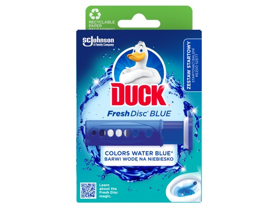 Duck Fresh Discs - čistič a osvěžovač WC - Colors Water Blue, 36 ml