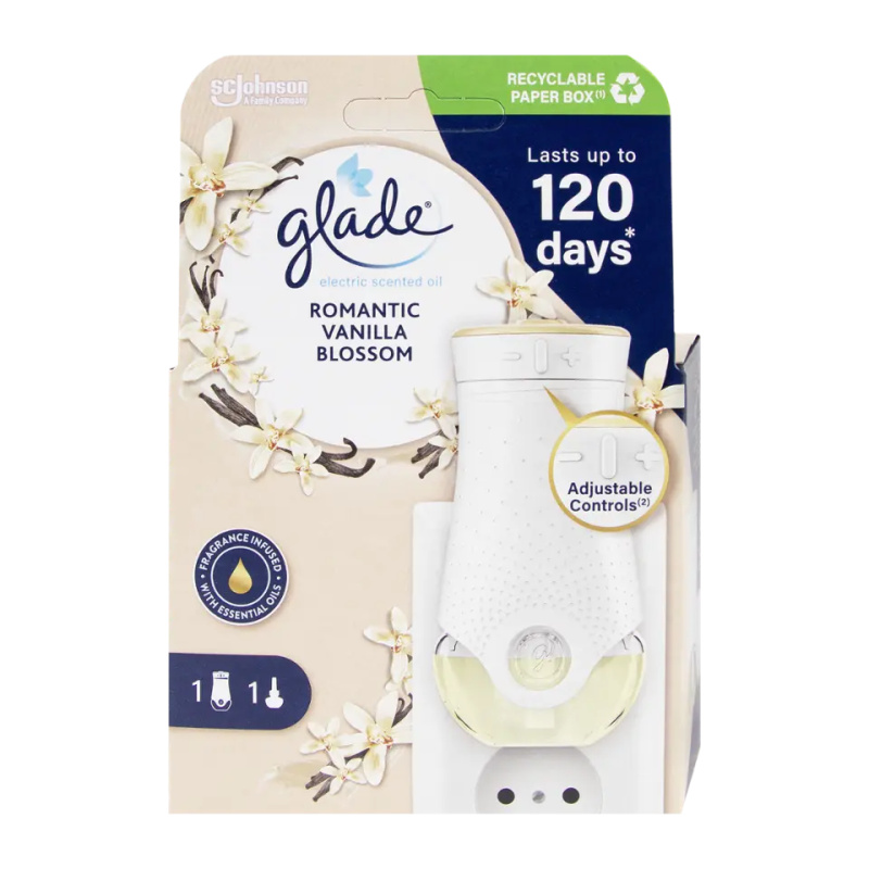 GLADE Romantic Vanilla Blossom elektrický difuzér 20 ml