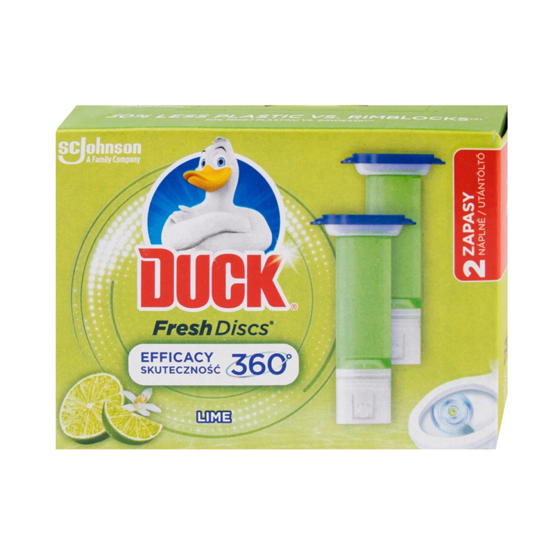 Duck Fresh Discs - náhradní náplň - náplň limetka, 2 x 36 ml
