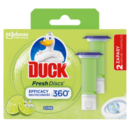 Duck Fresh Discs - náhradní náplň - náplň limetka, 2 x 36 ml