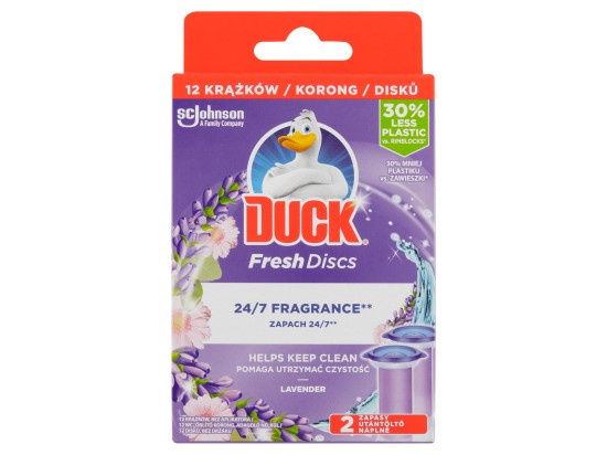 Duck Fresh Discs - náhradní náplň - náplň Levandule, 2 x 36 ml