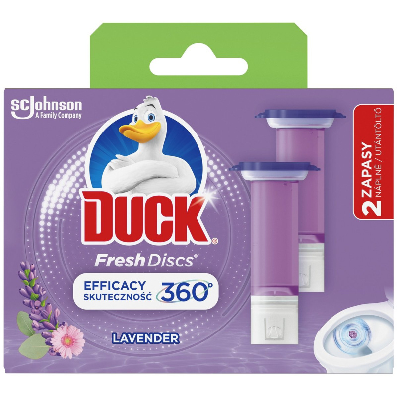 Duck Fresh Discs - náhradní náplň - náplň Levandule, 2 x 36 ml