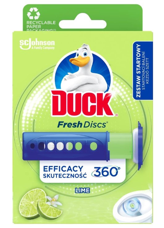 Duck Fresh Discs - čistič a osvěžovač WC - limetka, 36 ml