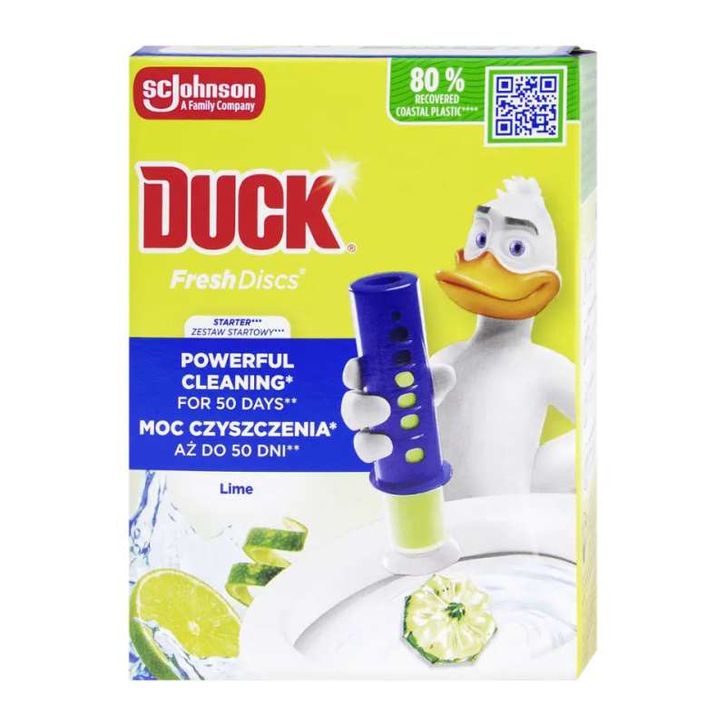 Duck Fresh Discs - čistič a osvěžovač WC - limetka, 36 ml