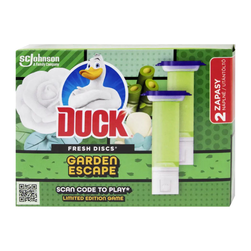 Duck Fresh Discs - náhradní náplň - náplň Garden Escape, 2 x 36 ml