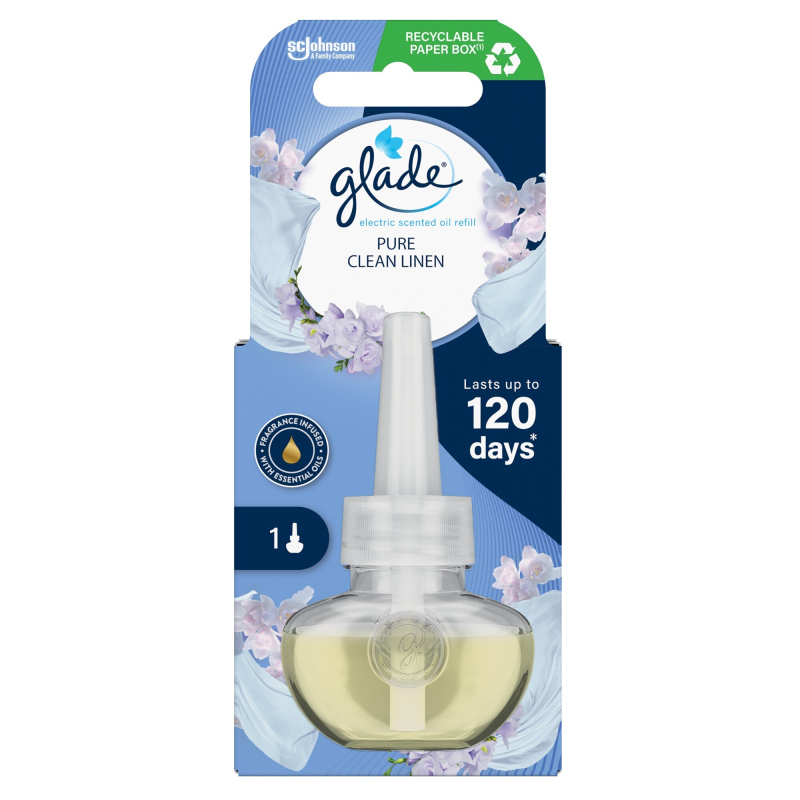 GLADE Pure Clean Linen náplň do elektrického difuzéru 20 ml