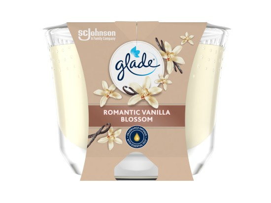 Glade svíčka vonná Maxi Romantic Vanilla Blossom, 204 g